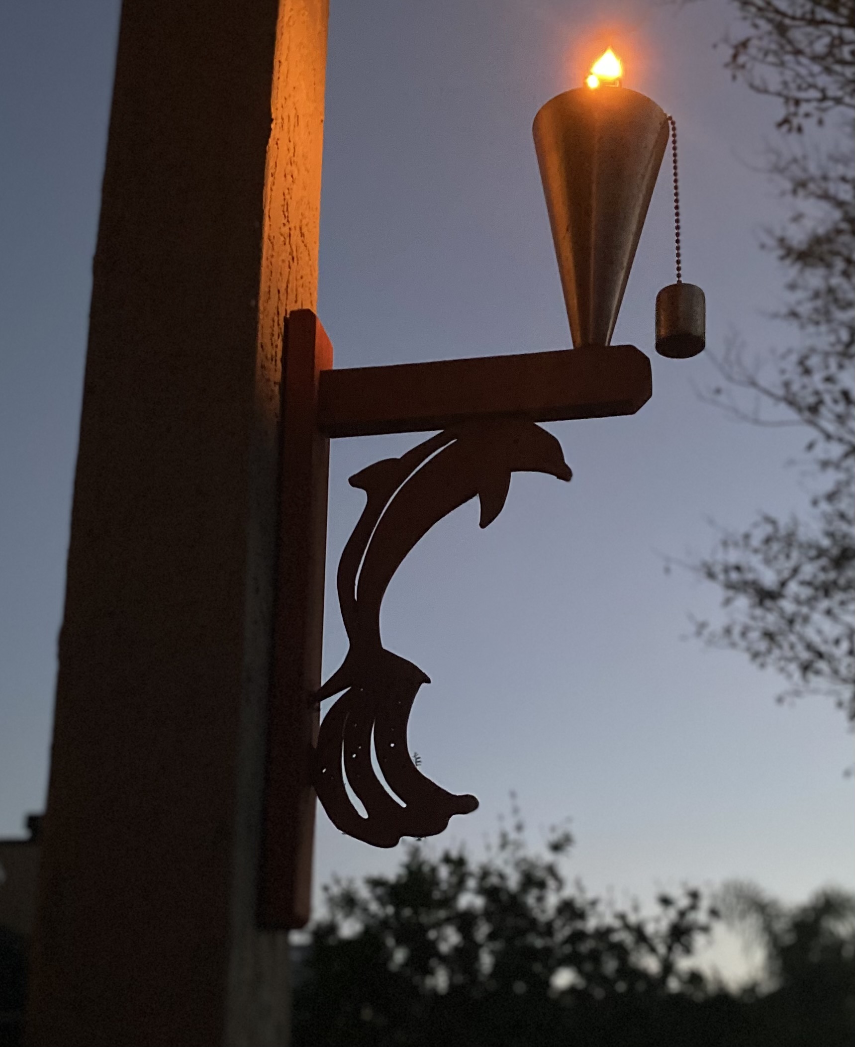 Tiki torch corbels